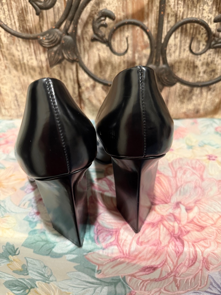 Tamara Mellon Block Heal Leather Shoes Pumps 6 Like New Italy — image 5 of 7